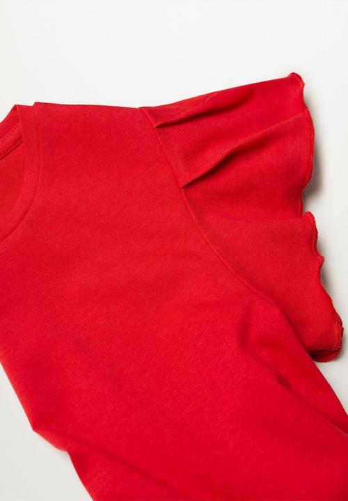 MANGO - T-shirt soft - red