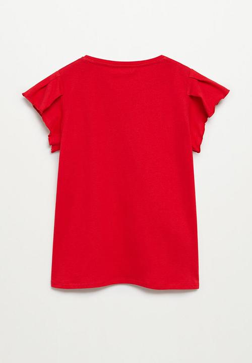 MANGO - T-shirt soft - red