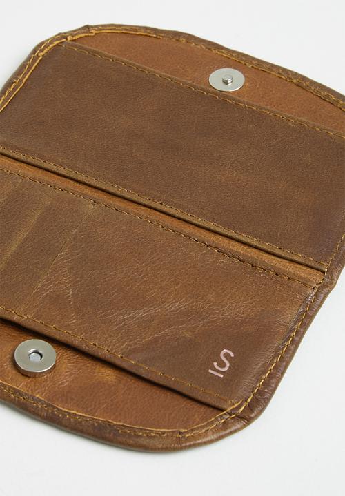 Superbalist - Leather half moon purse - brown