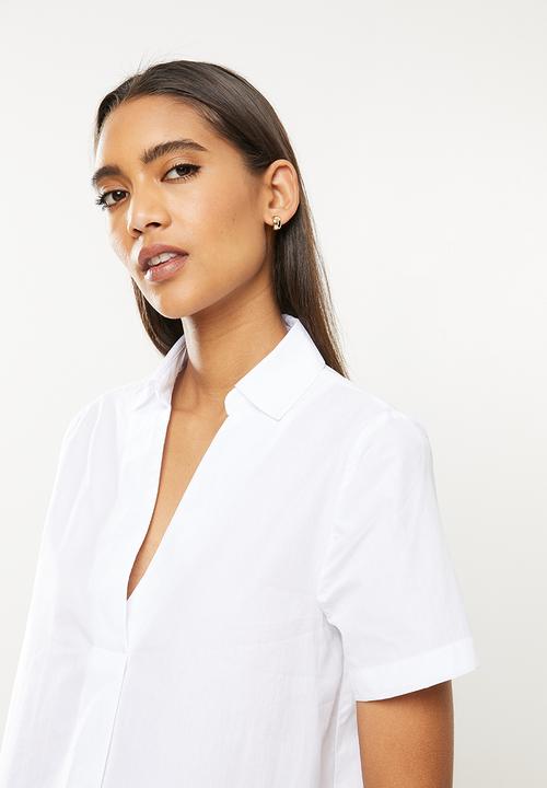 MANGO - Shirt lluna - white