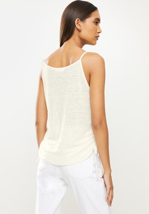 MANGO - Blouse lito - natural