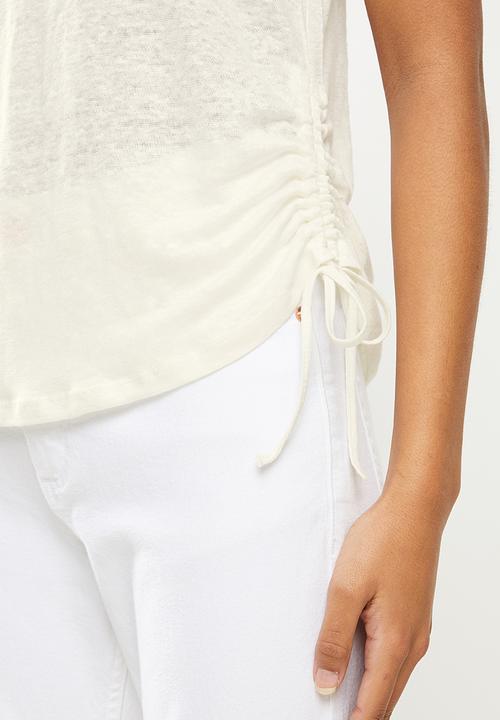 MANGO - Blouse lito - natural