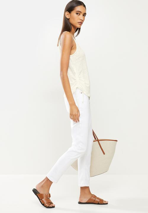 MANGO - Blouse lito - natural