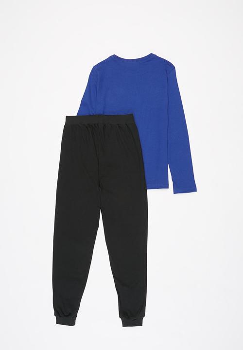 Rebel Republic - Boys top & pants pj set - blue