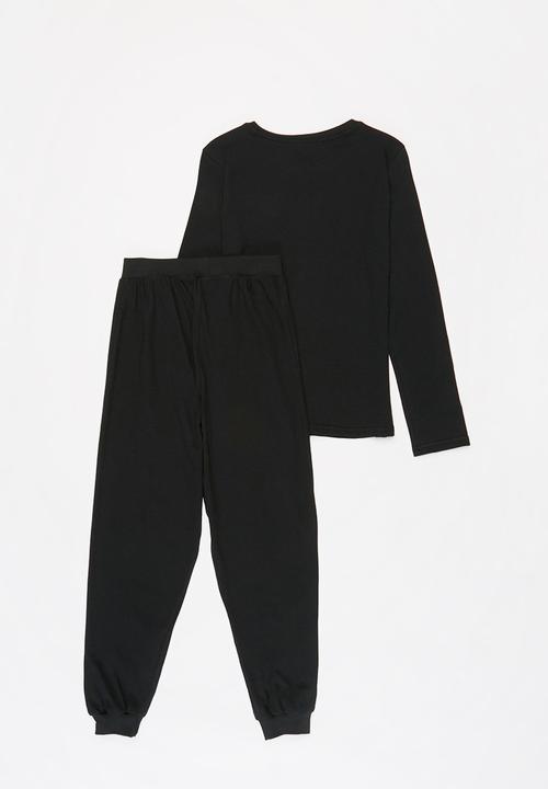 Rebel Republic - Boys top & pants pj set - black