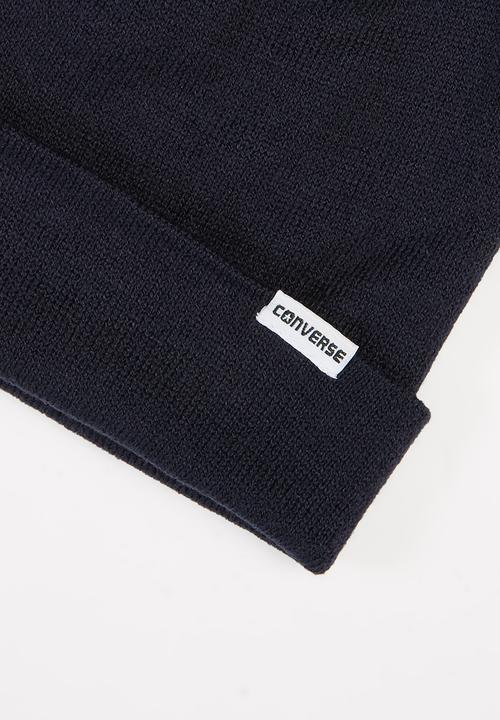 Converse - Solid slouch 2 in 1 beanie - navy