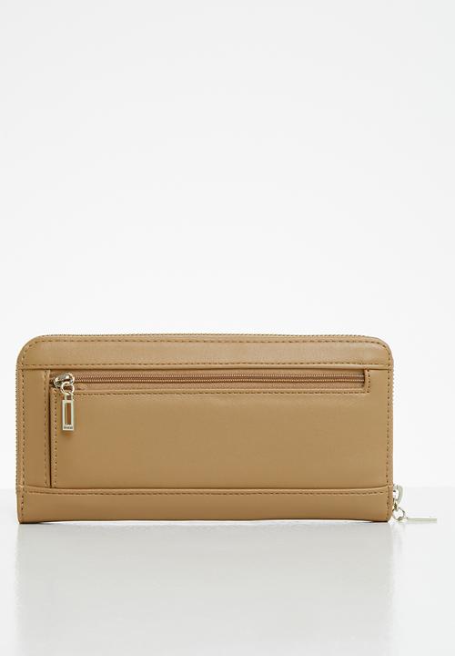 GUESS - Illy slg large zip around - beige