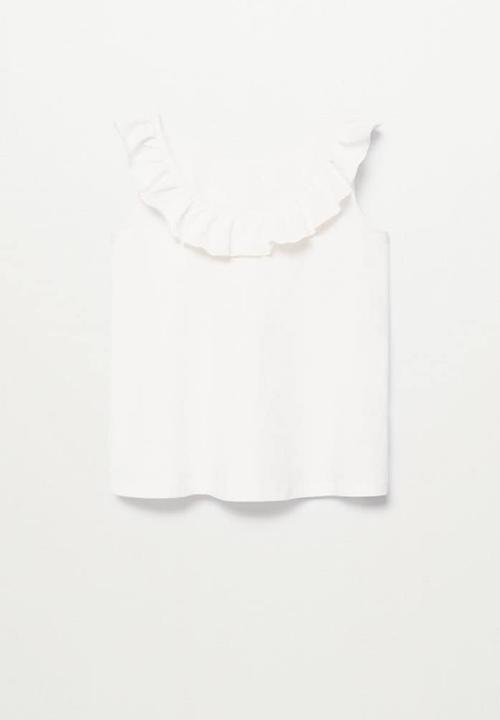 MANGO - Camiseta echanty - white