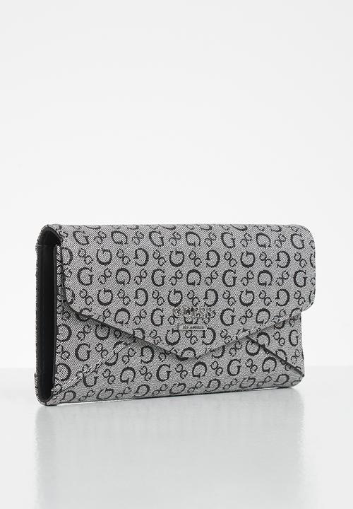 GUESS - Buoso slg slim clutch - black 