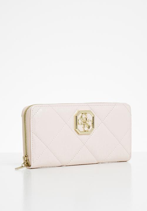 GUESS - Dilla slg large zip around - blush