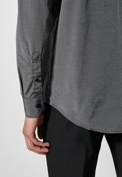 Superbalist - Jos slim stripe shirt - black