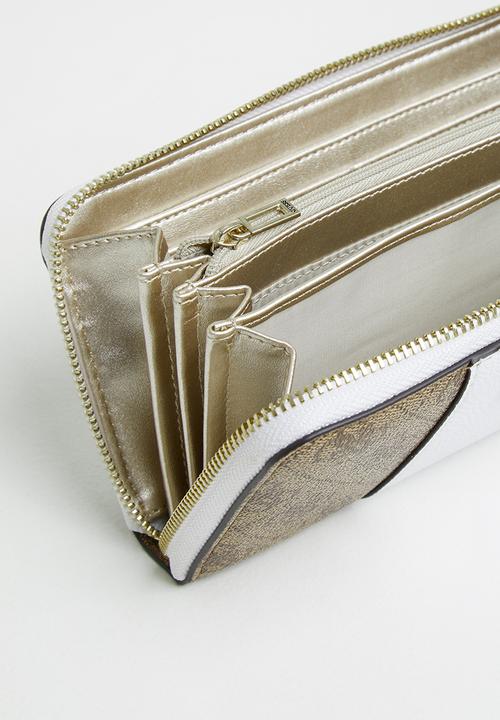 GUESS - Noelle slg large zip around - latte 