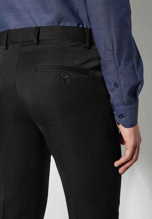 Superbalist - Charlie slim fit trousers - black.