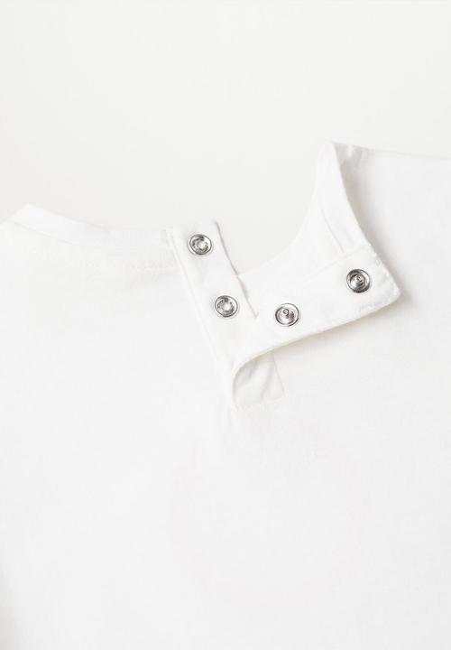 MANGO - Printed T-shirt solet - white