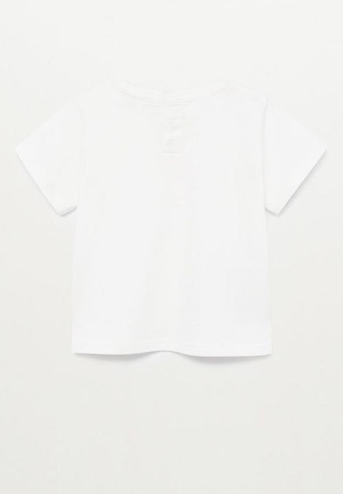 MANGO - Printed T-shirt solet - white