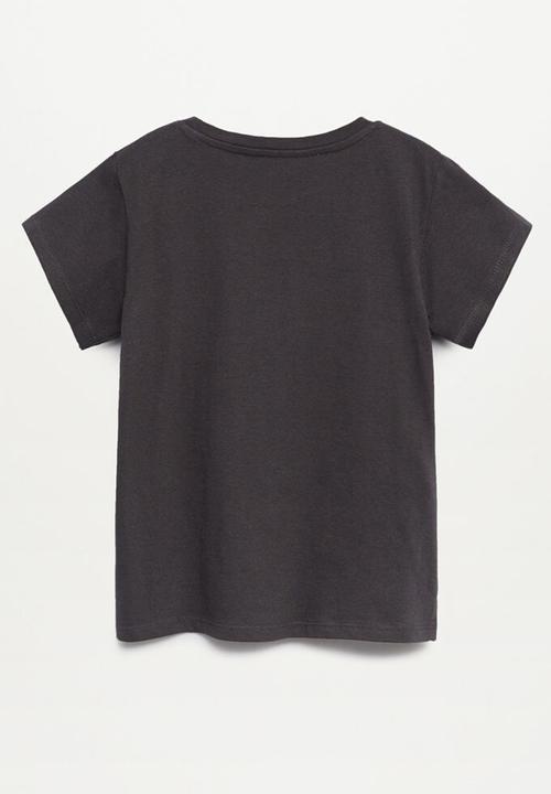 MANGO - Lolly short sleeve tee - dark grey