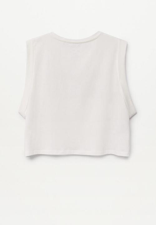 MANGO - Self short sleeve tee - white