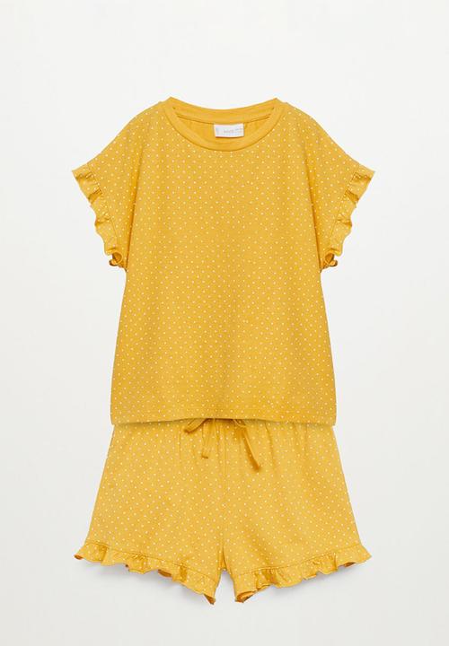 MANGO - Pijama dotti - yellow