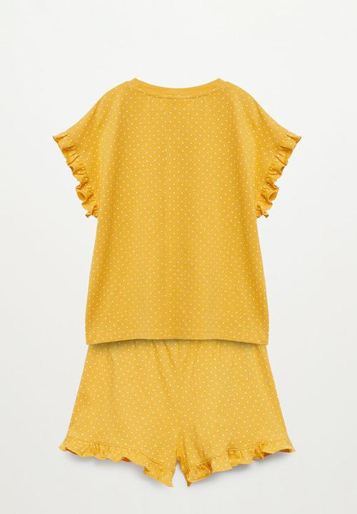 MANGO - Pijama dotti - yellow