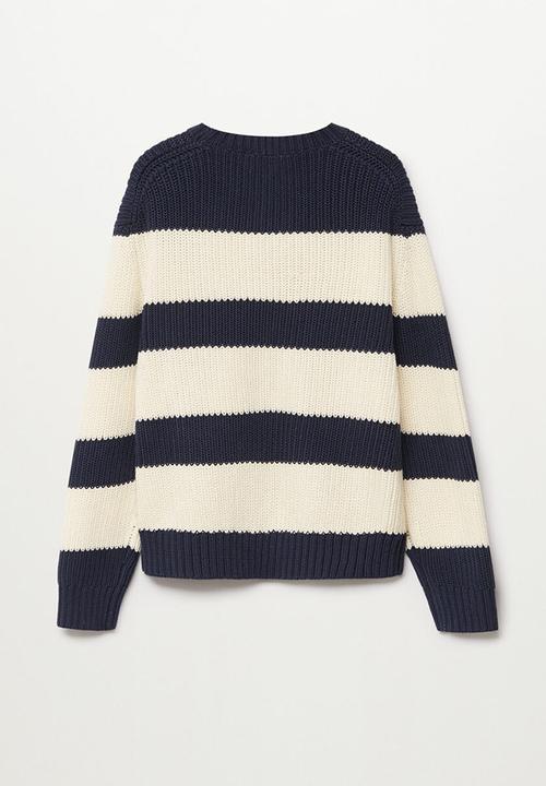 MANGO - Sweater brick - navy