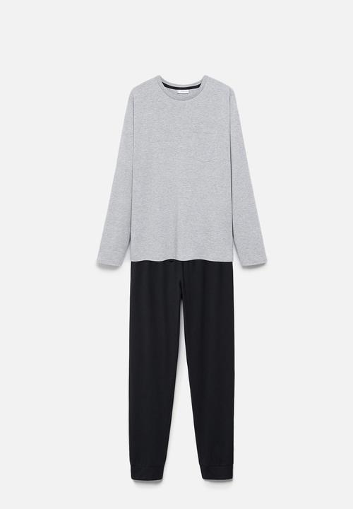 MANGO - Pyjama pack borja - medium gray