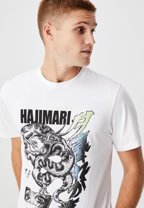 Cotton On - Tbar art t-shirt - white