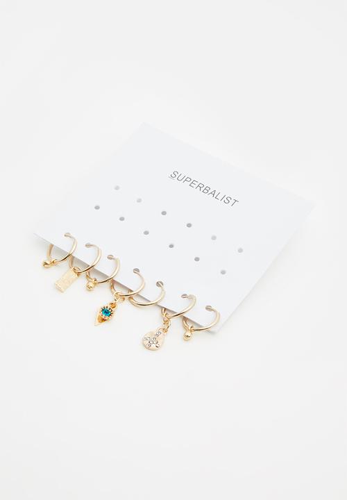 Superbalist - Assorted earring pack - gold