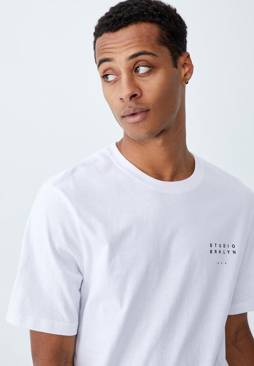 Cotton On - Tbar street t-shirt - white