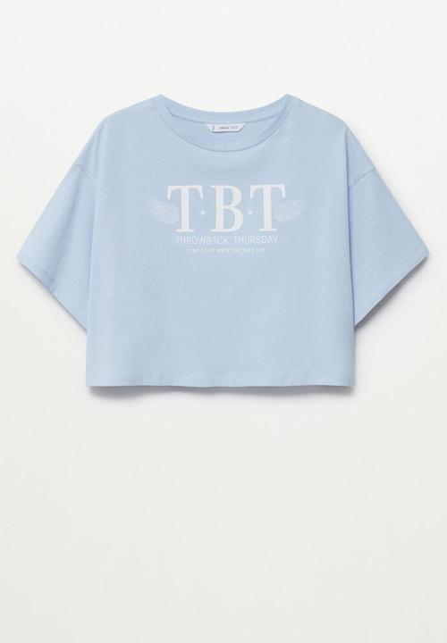 MANGO - Camiseta hero - blue