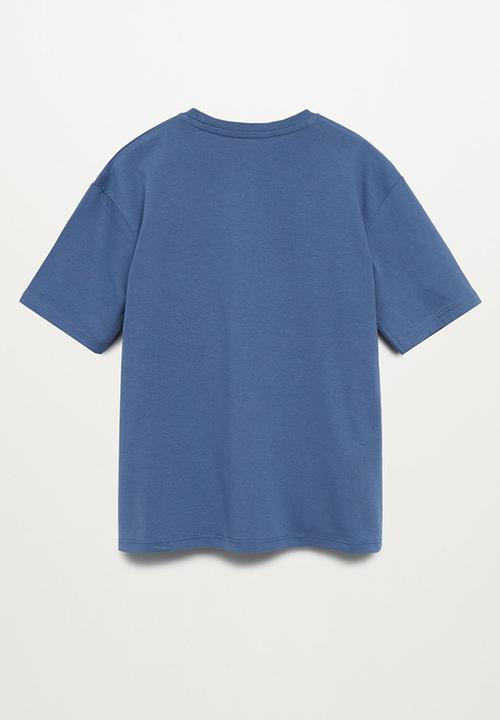 MANGO - T-shirt place - blue