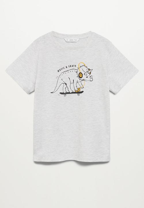 MANGO - T-shirt leon - light grey