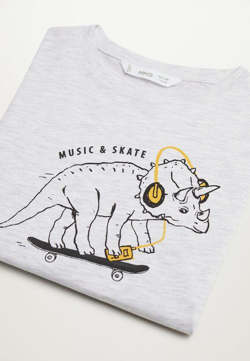 MANGO - T-shirt leon - light grey