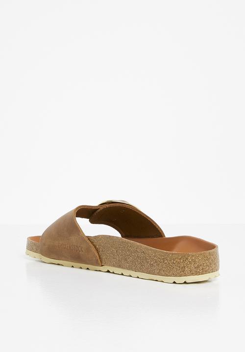 Birkenstock - Madrid big buckle oiled leather narrow - cognac