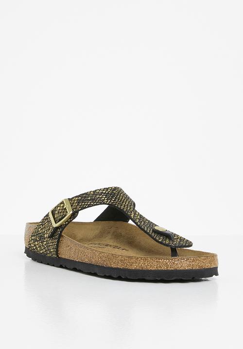 Birkenstock - Gizeh narrow - black & gold