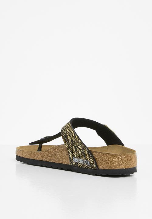 Birkenstock - Gizeh narrow - black & gold
