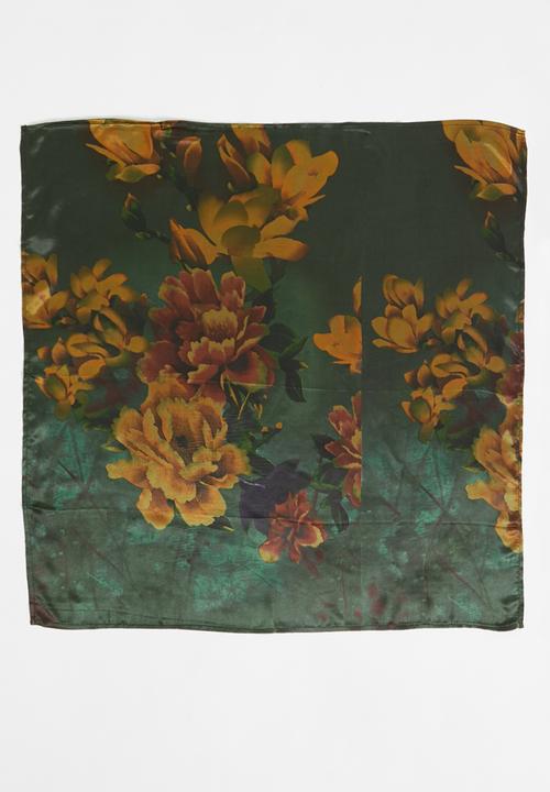 Superbalist - Leaf print headscarf - multi