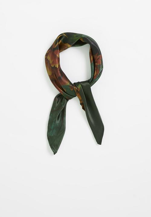 Superbalist - Leaf print headscarf - multi