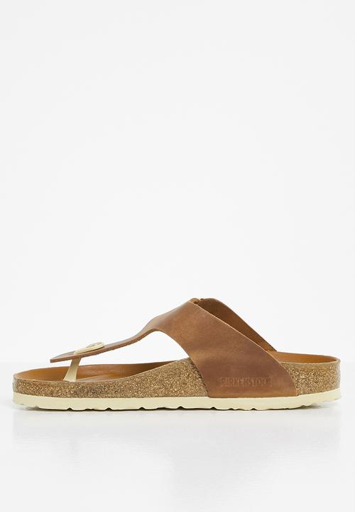 Birkenstock - Gizeh big buckle smooth leather narrow - cognac