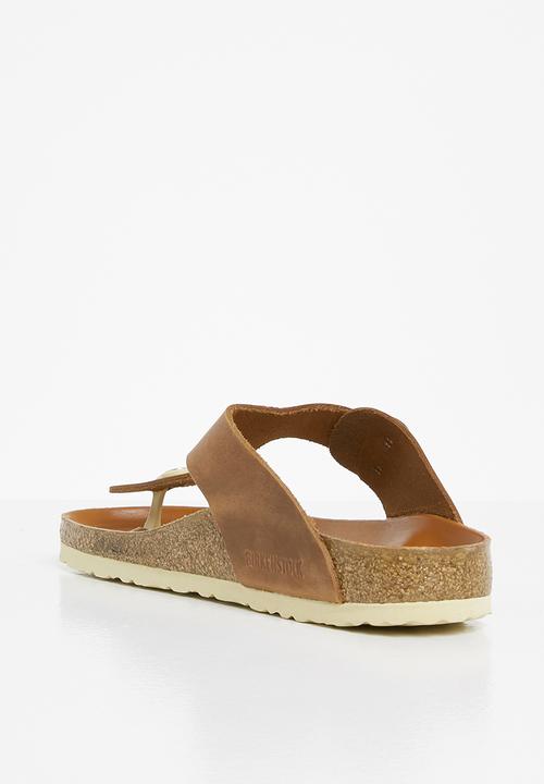 Birkenstock - Gizeh big buckle smooth leather narrow - cognac