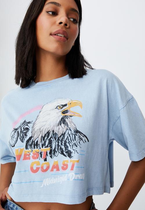 Cotton On - Chopped boyfriend tee - authentic blue