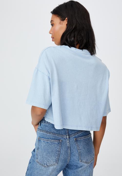 Cotton On - Chopped boyfriend tee - authentic blue
