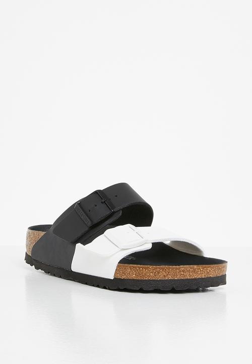 Birkenstock - Arizona split birko-flor regular   black & white