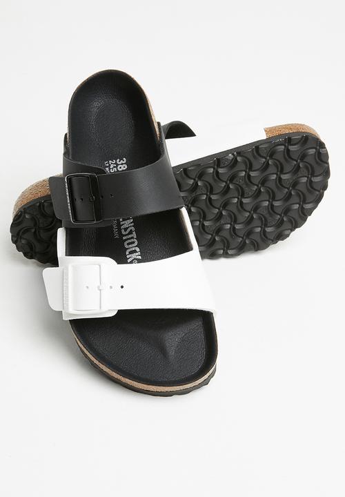 Birkenstock - Arizona split birko-flor regular   black & white