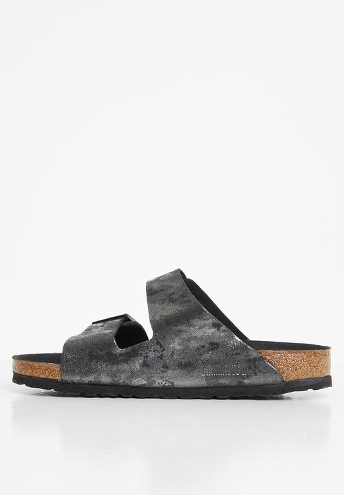 Birkenstock - Arizona suede leather regular - black 
