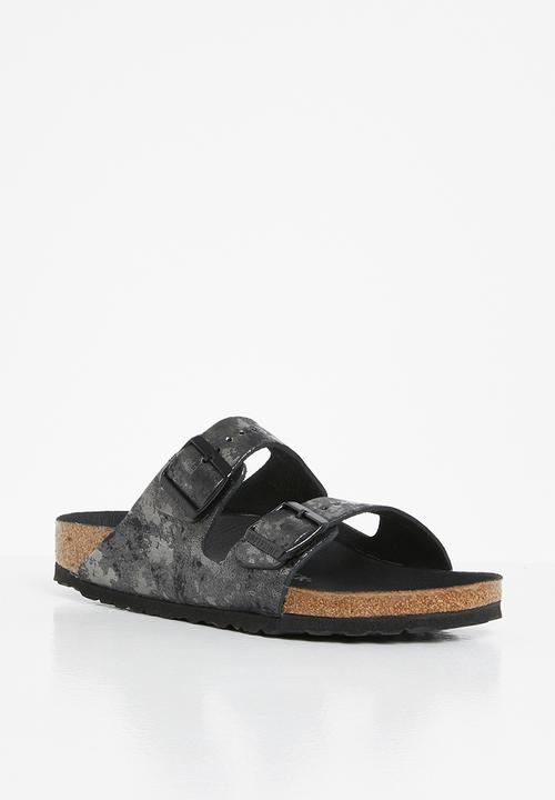 Birkenstock - Arizona suede leather regular - black 