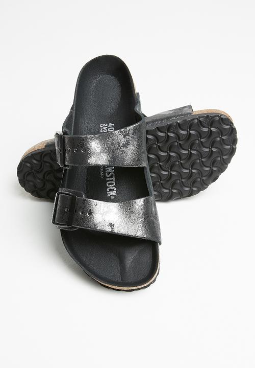 Birkenstock - Arizona suede leather regular - black 