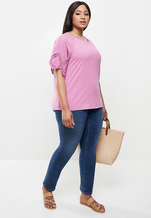 Violeta by Mango - Plus T-shirt simon - purple