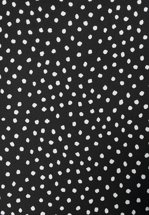 Superbalist - Easy pull on pant - black & white 