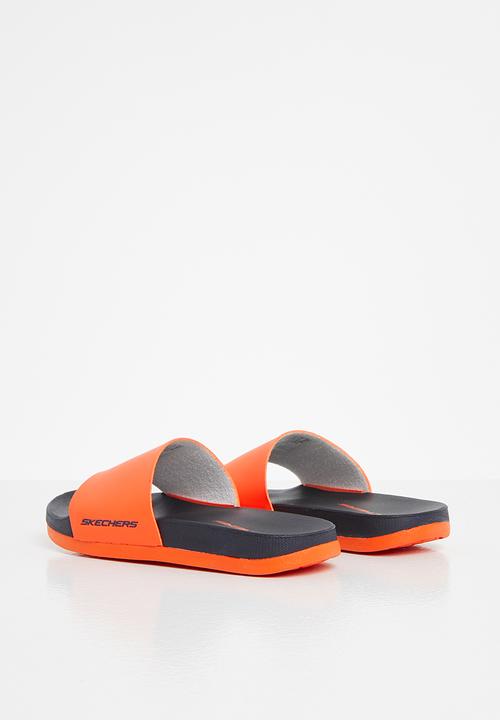 Skechers - Kids smu slides - orange 