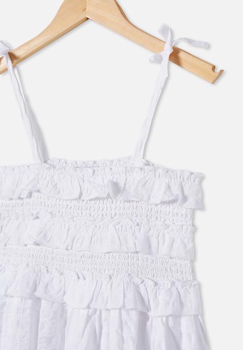 Free by Cotton On - Megan sleeveless dress - white